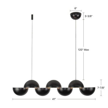 Kuzco Void 41-in Linear Pendant