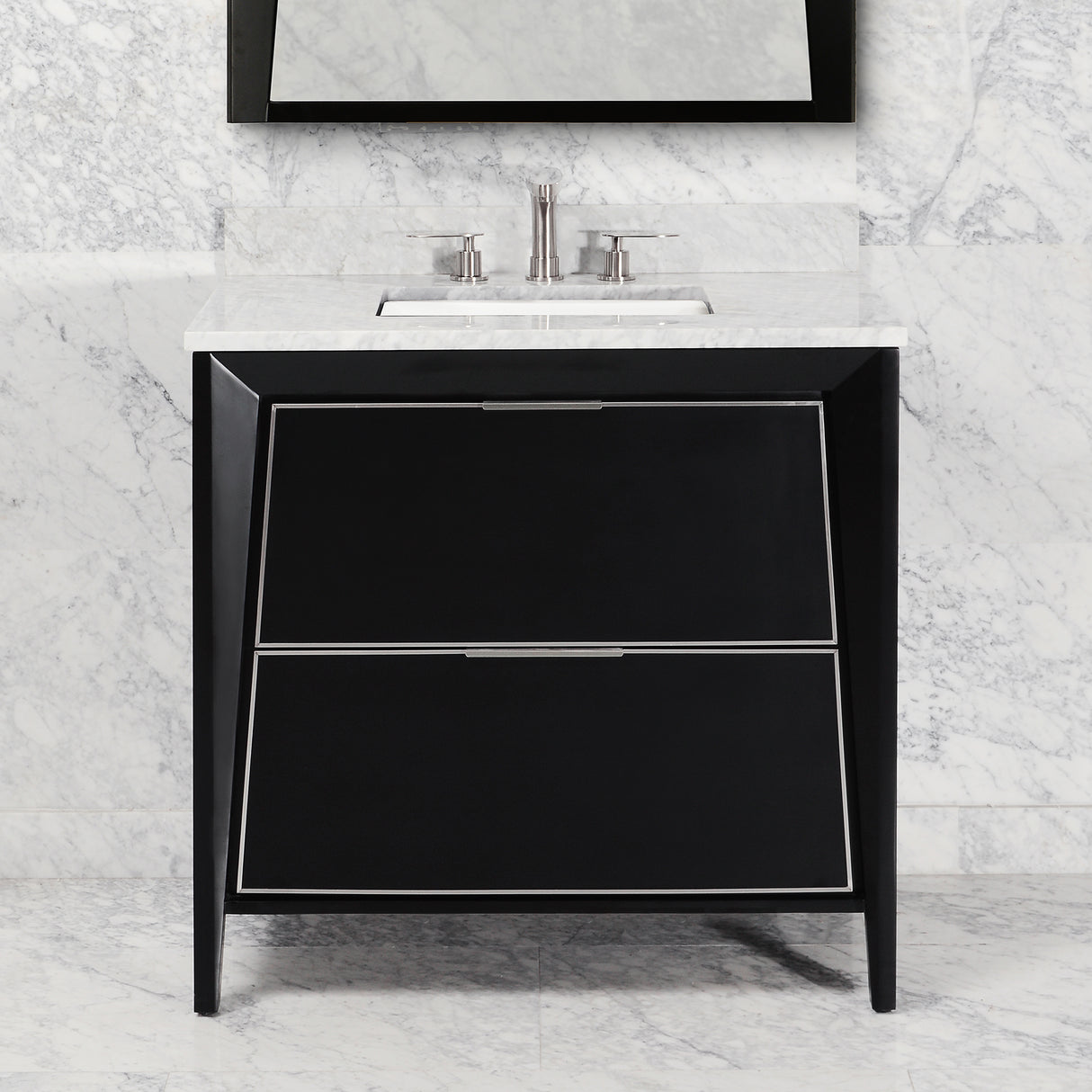 CANTO Metal Trim 36-in Single-Basin Vanity