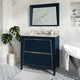 CANTO Metal Trim 36-in Single-Basin Vanity