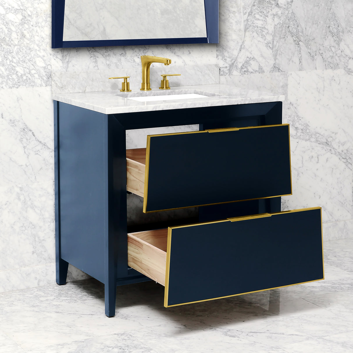 CANTO Metal Trim 36-in Single-Basin Vanity