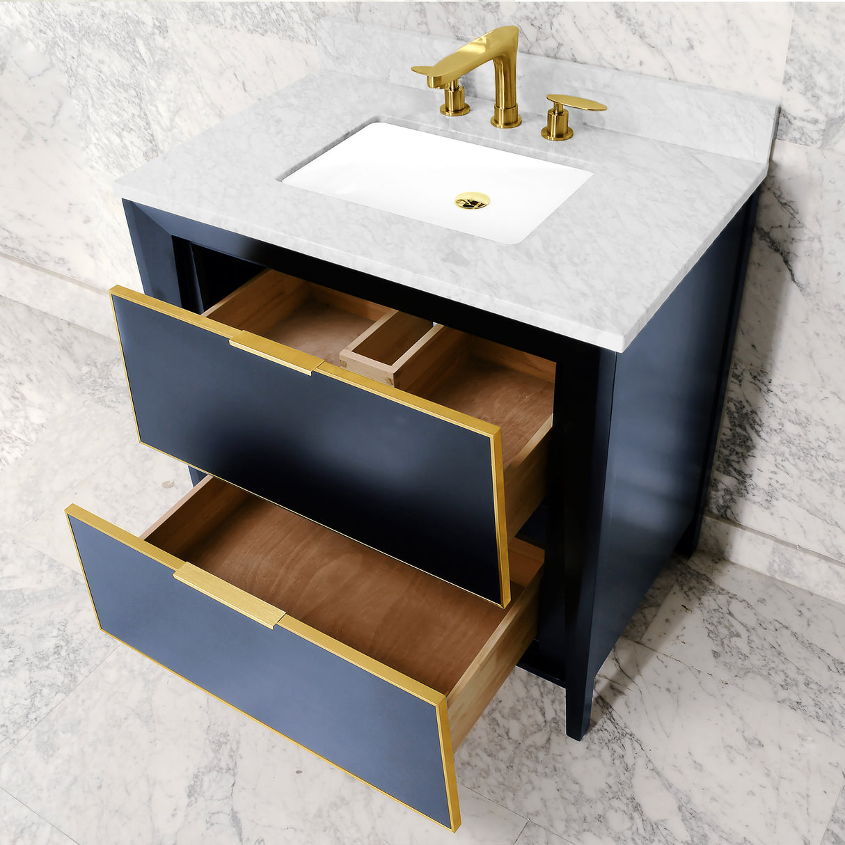 CANTO Metal Trim 36-in Single-Basin Vanity