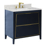 CANTO Metal Trim 36-in Single-Basin Vanity