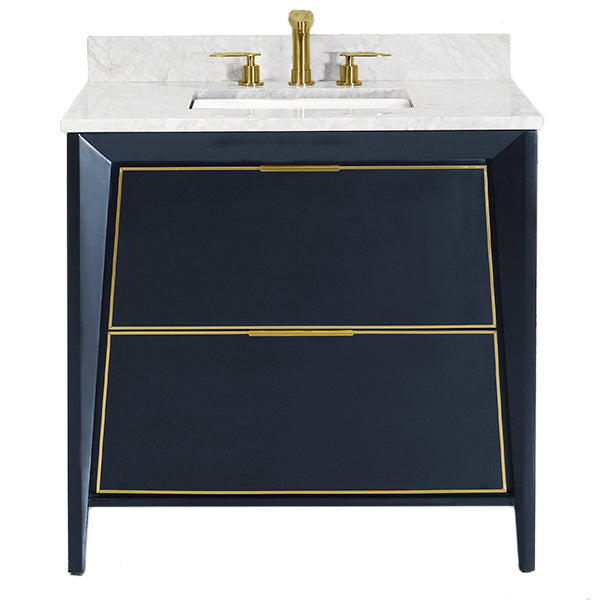 CANTO Metal Trim 36-in Single-Basin Vanity