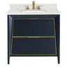 CANTO Metal Trim 36-in Single-Basin Vanity