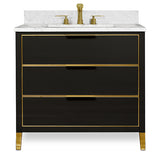 MUSE Metal Trim 36-in Single-Basin Vanity