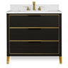 MUSE Metal Trim 36-in Single-Basin Vanity