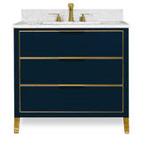 MUSE Metal Trim 36-in Single-Basin Vanity