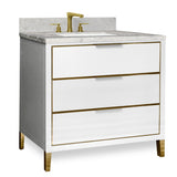 MUSE Metal Trim 36-in Single-Basin Vanity