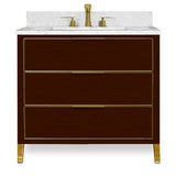 MUSE Metal Trim 36-in Single-Basin Vanity