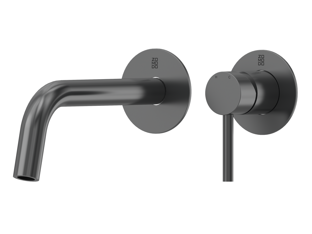 Vanity Wall Mount Tap Wall-Mount Vessel/Bath Faucet (Spout + Mixer), SUS304 Stainless Steel. Drain Kit NOT included