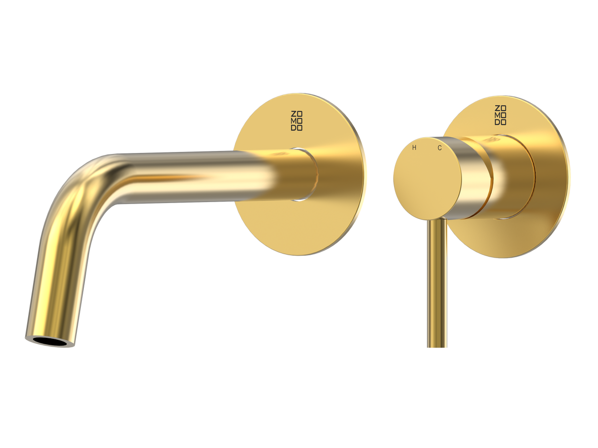 Vanity Wall Mount Tap Wall-Mount Vessel/Bath Faucet (Spout + Mixer), SUS304 Stainless Steel. Drain Kit NOT included