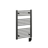 19"x31" Tuzio Savoy Towel Warmer in Matte Black / Electric Plug-I