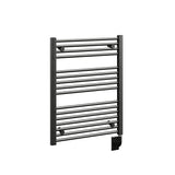 23.5"x31" Tuzio Savoy Towel Warmer in Matte Black / Hydronic
