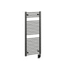 19"x47.5" Tuzio Savoy Towel Warmer in Matte Black / Electric Plug-I