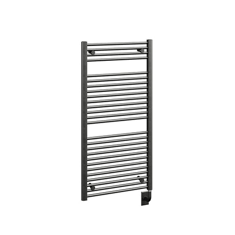 23.5"x47.5" Tuzio Savoy Towel Warmer in Matte Black / Electric Hardwired