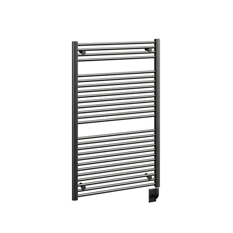 29.5"x47.5" Tuzio Savoy Towel Warmer in Matte Black / Electric Hardwired