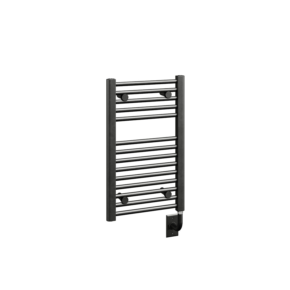 15.5"x25" Tuzio Savoy Towel Warmer in Matte Black / Electric Plug-I