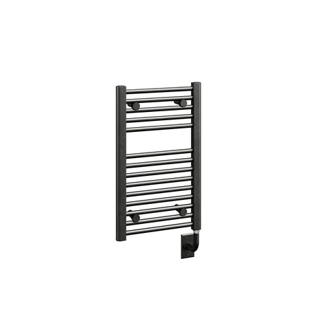 15.5"x25" Tuzio Savoy Towel Warmer in Matte Black / Electric Plug-I
