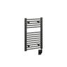 15.5"x25" Tuzio Savoy Towel Warmer in Matte Black / Electric Plug-I