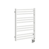 23.5"x31" Tuzio Avento Towel Warmer in Matte White / Hydronic