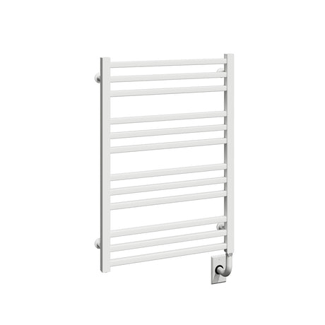 23.5"x31" Tuzio Avento Towel Warmer in Matte White / Hydronic