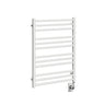 23.5"x31" Tuzio Avento Towel Warmer in Matte White / Hydronic