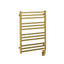 23.5"x31" Tuzio Avento Towel Warmer in Brushed Gold / Electric Plug-I