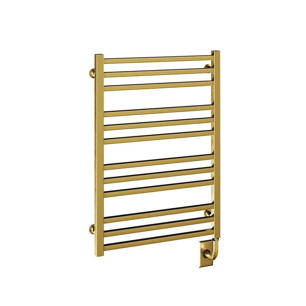 23.5"x31" Tuzio Avento Towel Warmer in Brushed Gold / Electric Plug-I