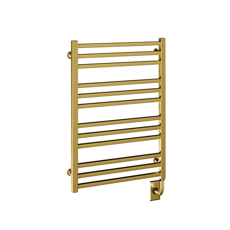 23.5"x31" Tuzio Avento Towel Warmer in Brushed Gold / Electric Plug-I