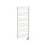 19.5"x47.5" Tuzio Avento Towel Warmer in Matte White / Hydronic