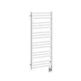19.5"x47.5" Tuzio Avento Towel Warmer in Matte White / Hydronic