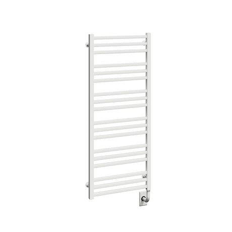 19.5"x47.5" Tuzio Avento Towel Warmer in Matte White / Hydronic