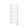 19.5"x47.5" Tuzio Avento Towel Warmer in Matte White / Hydronic
