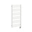 23.5"x47.5" Tuzio Avento Towel Warmer in Matte White / Hydronic
