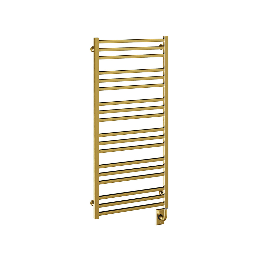 23.5"x47.5" Tuzio Avento Towel Warmer in Brushed Gold / Electric Plug-I