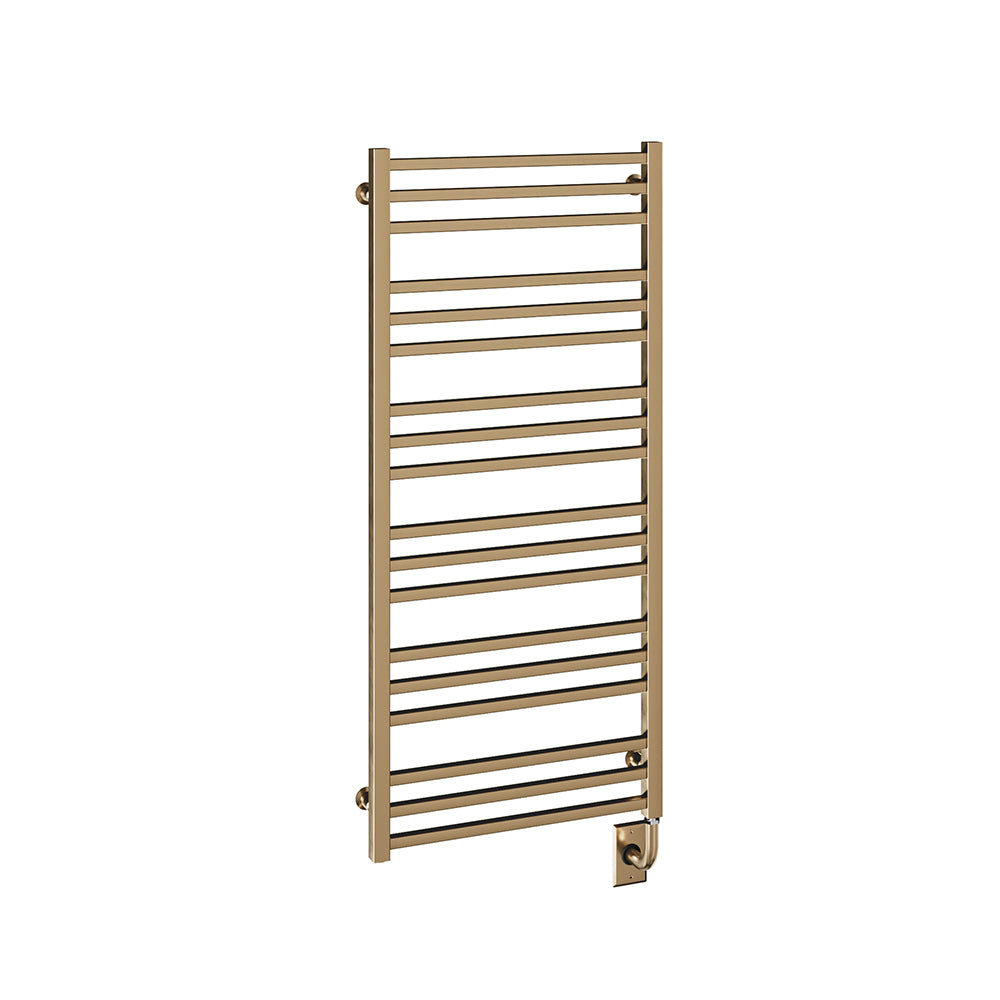 23.5"x47.5" Tuzio Avento Towel Warmer in Brushed Bronze / Electric Plug-I