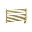 35.5"x19" Tuzio Avento Towel Warmer in Brushed Gold / Electric Plug-I
