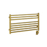 35.5"x19" Tuzio Avento Towel Warmer in Brushed Gold / Electric Plug-I