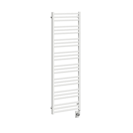 19.5"x64" Tuzio Avento Towel Warmer in Matte White / Electric Plug-I