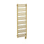 19.5"x64" Tuzio Avento Towel Warmer in Brushed Gold / Electric Hardwired