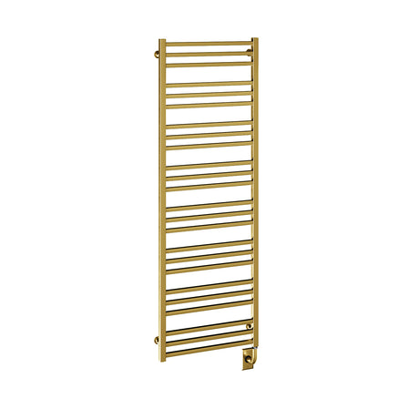 23.5"x64" Tuzio Avento Towel Warmer in Brushed Gold / Electric Hardwired