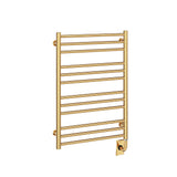 23.5"x31" Tuzio Sorano Towel Warmer in Unlacquered Brass / Electric Plug-I