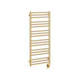 19.5"x47.5" Tuzio Sorano Towel Warmer in Unlacquered Brass / Electric Hardwired