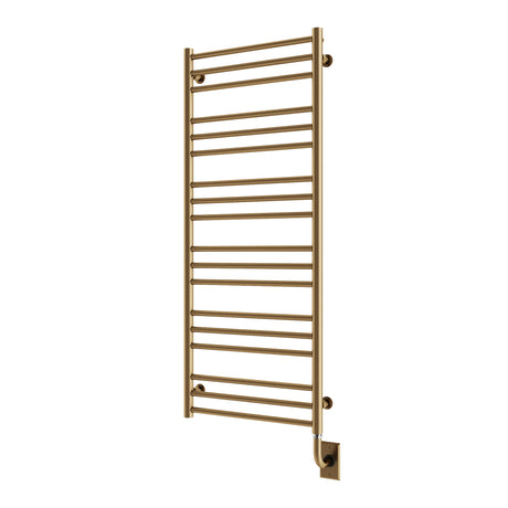 19.5"x47.5" Tuzio Sorano Towel Warmer in Brushed Bronze / Electric Hardwired