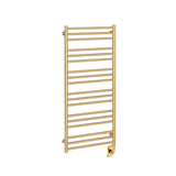 23.5"x47.5" Tuzio Sorano Towel Warmer in Unlacquered Brass / Electric Plug-I