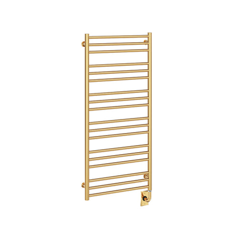 23.5"x47.5" Tuzio Sorano Towel Warmer in Unlacquered Brass / Electric Plug-I