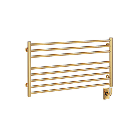 35.5"x19" Tuzio Sorano Towel Warmer in Unlacquered Brass / Electric Plug-I