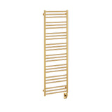 19.5"x64" Tuzio Sorano Towel Warmer in Unlacquered Brass / Electric Plug-I