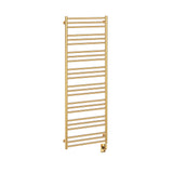23.5"x64" Tuzio Sorano Towel Warmer in Unlacquered Brass / Electric Hardwired
