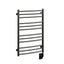 19.5"x31" Tuzio Laveno Towel Warmer in Matte Black / Hydronic